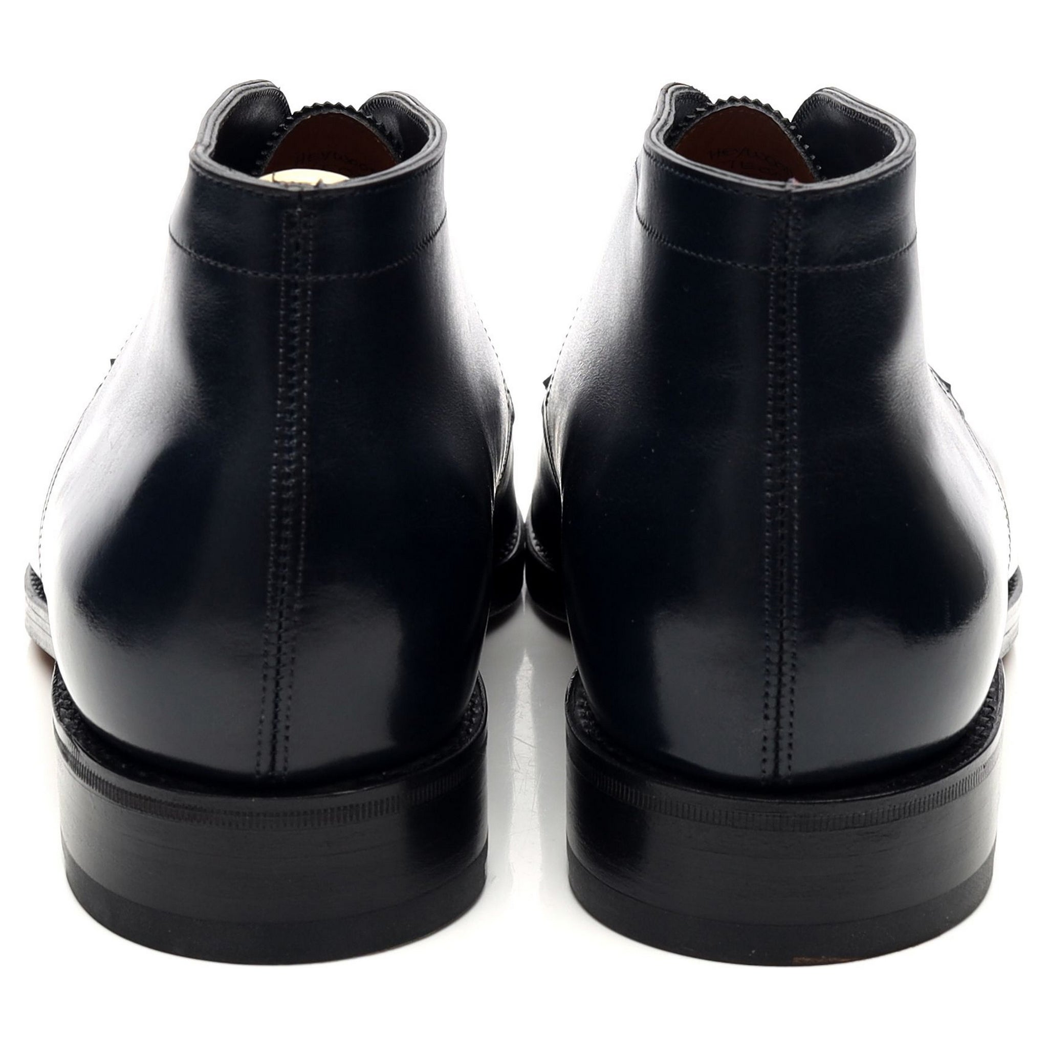 John Lobb Heywood bottines cuir bleu marine pointure UK 7