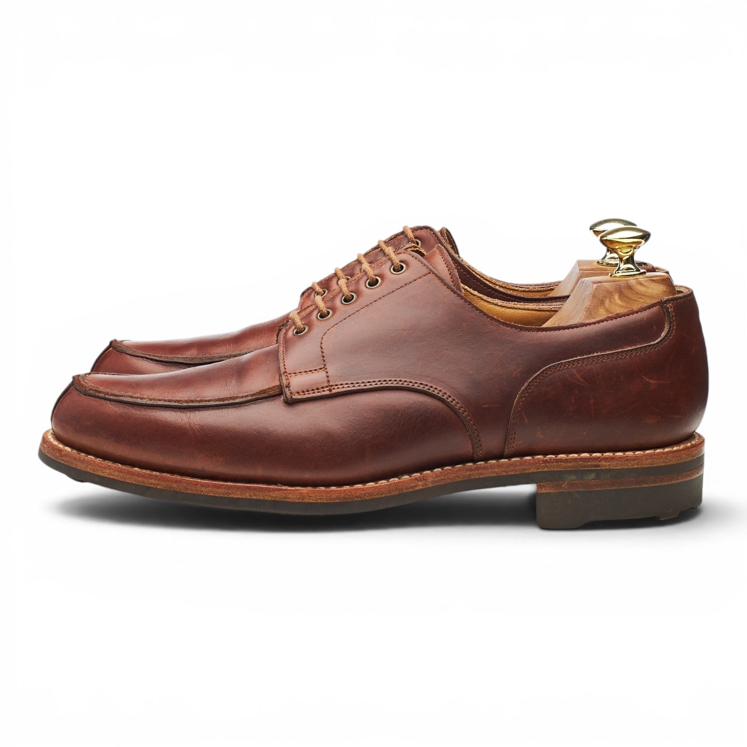 Crockett & Jones Wexford derbies cuir marron UK 7.5