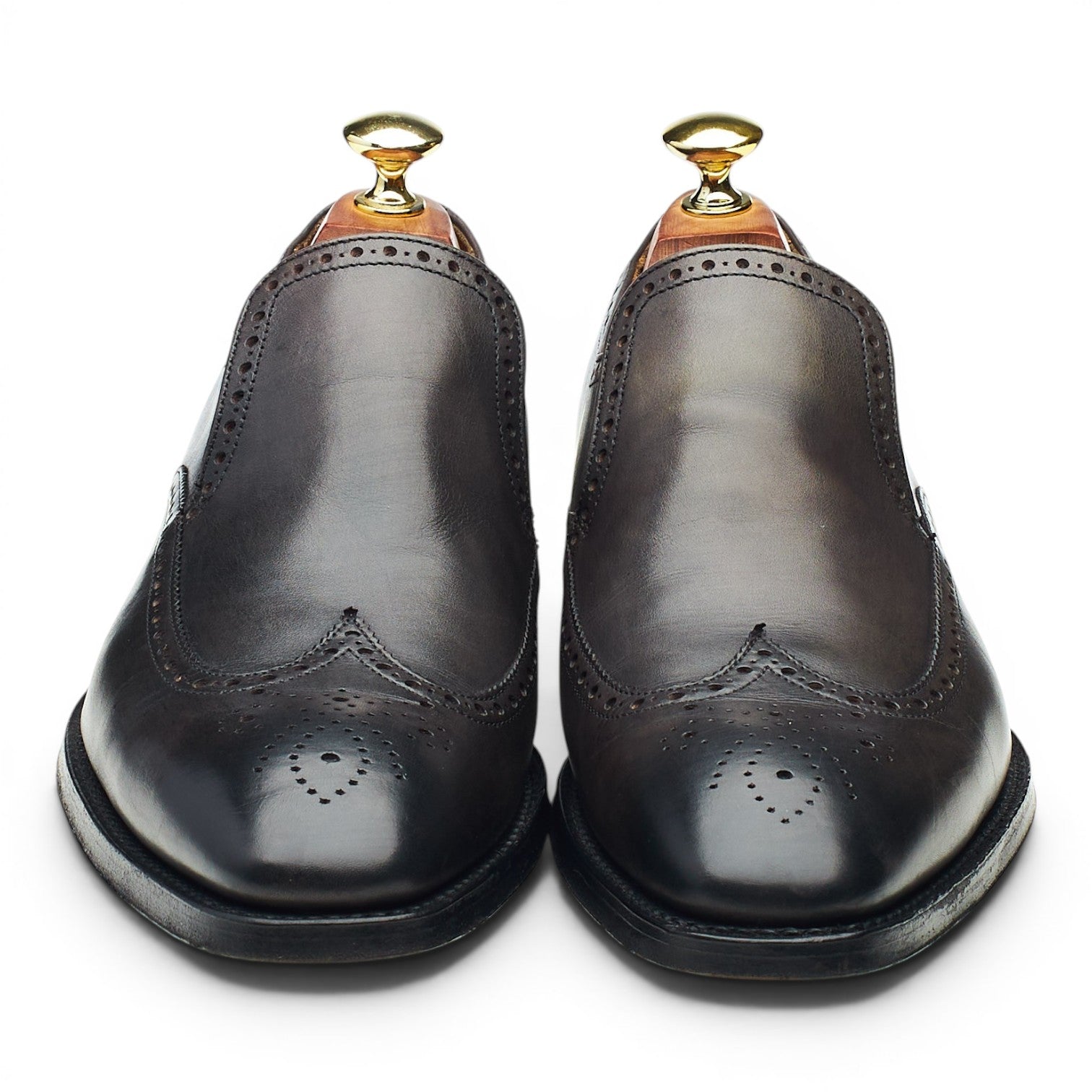 Cheaney Chester mocassins cuir gris UK 6,5