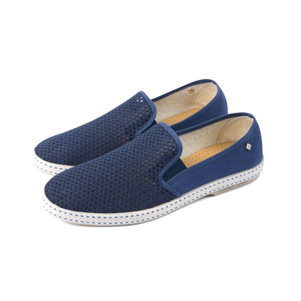Rivieras Classic Toile Filet 2014 espadrilles bleu