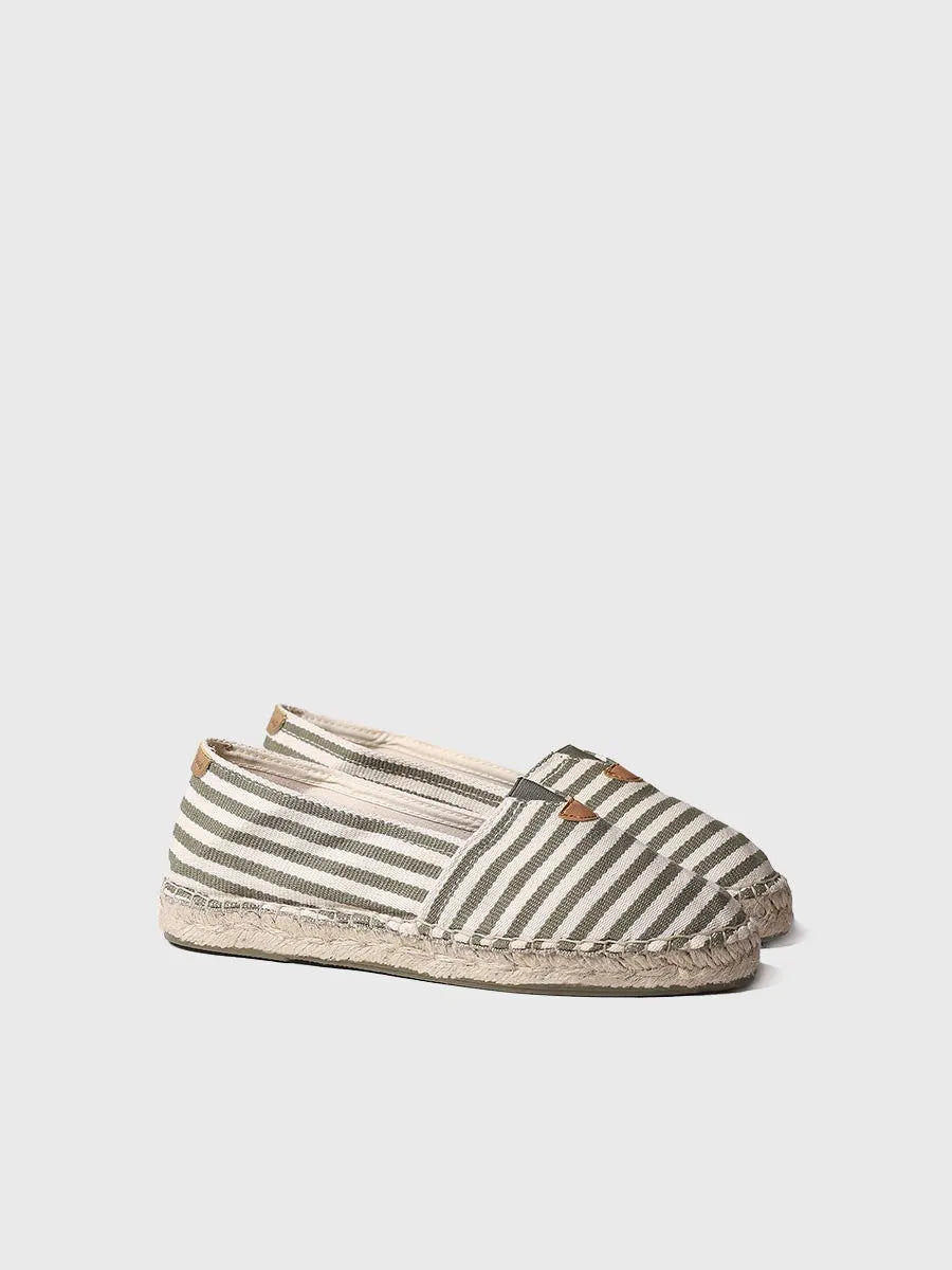 Toni Pons Blanes-DD espadrilles toile kaki vegan