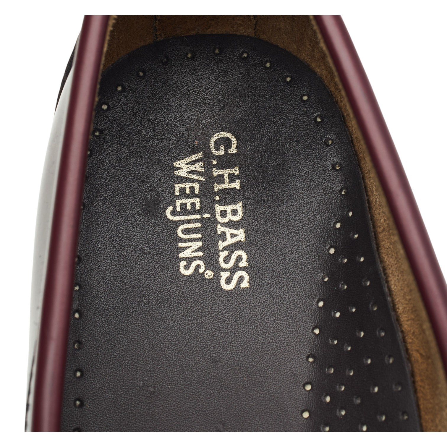 G.H. Bass Weejuns mocassins cuir bordeaux UK 11