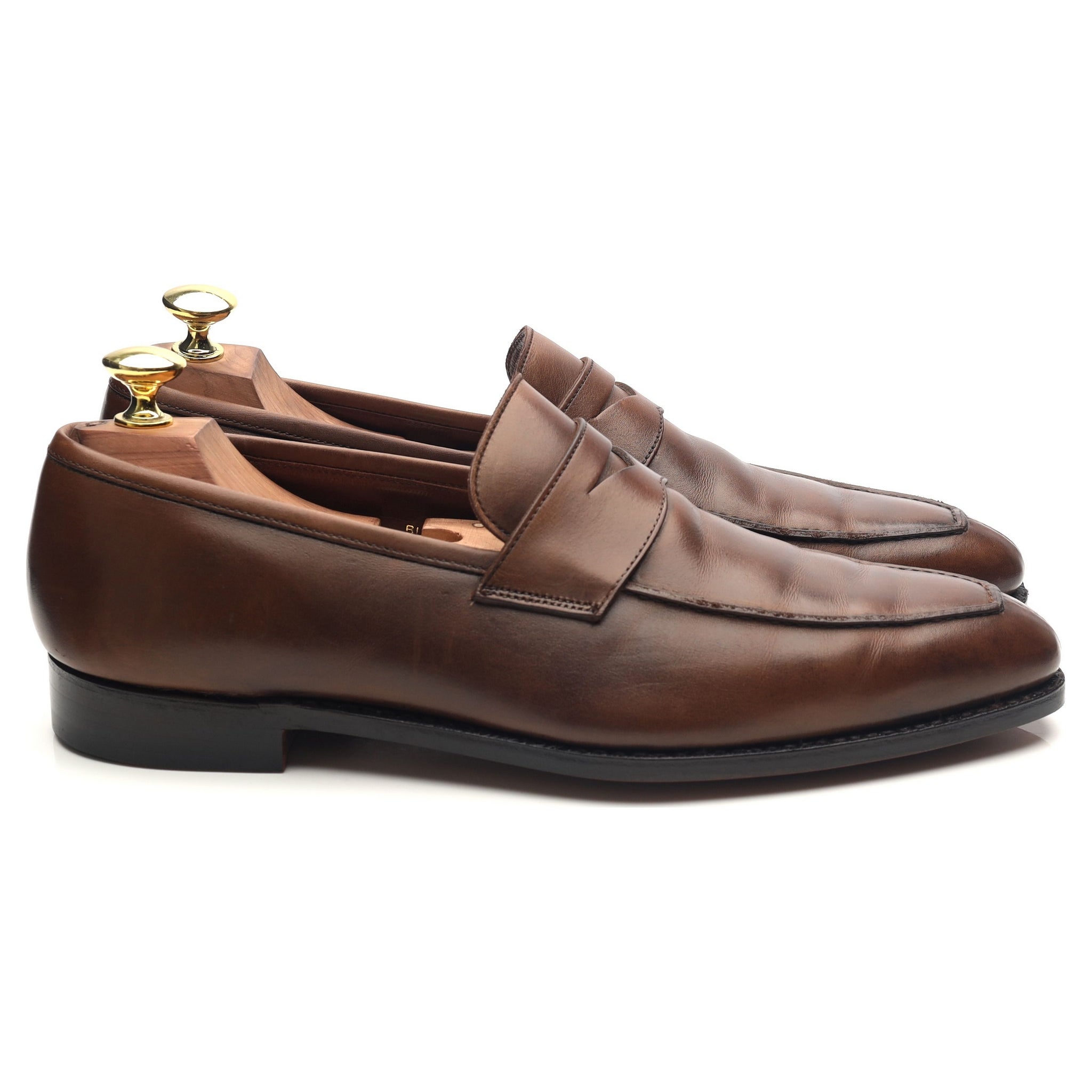 Crockett & Jones Bury mocassins cuir marron 7.5 UK