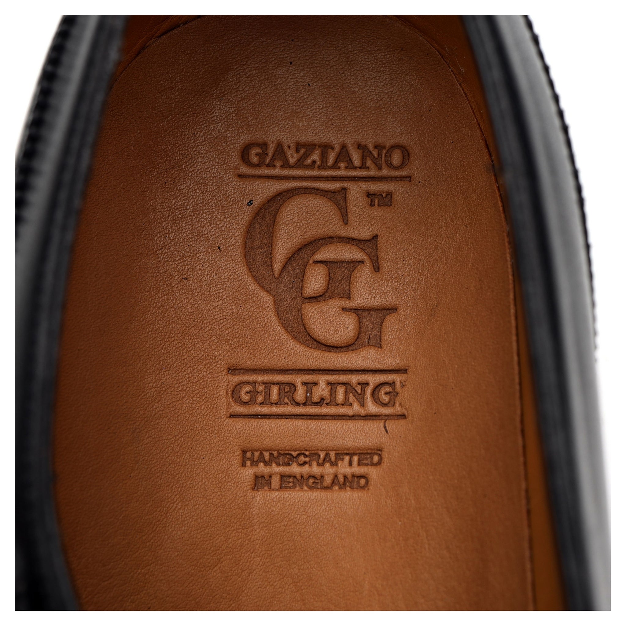 Gaziano & Girling Bespoke monk cuir noir 6.5