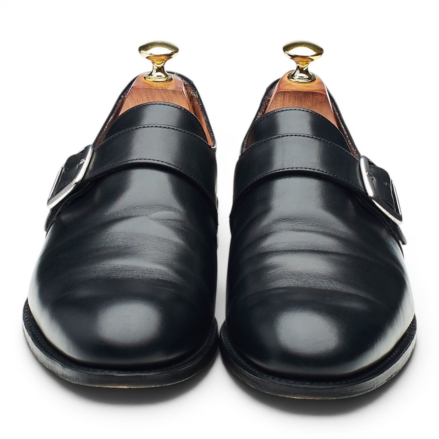Cheaney William II chaussure boucle cuir noir UK 7.5