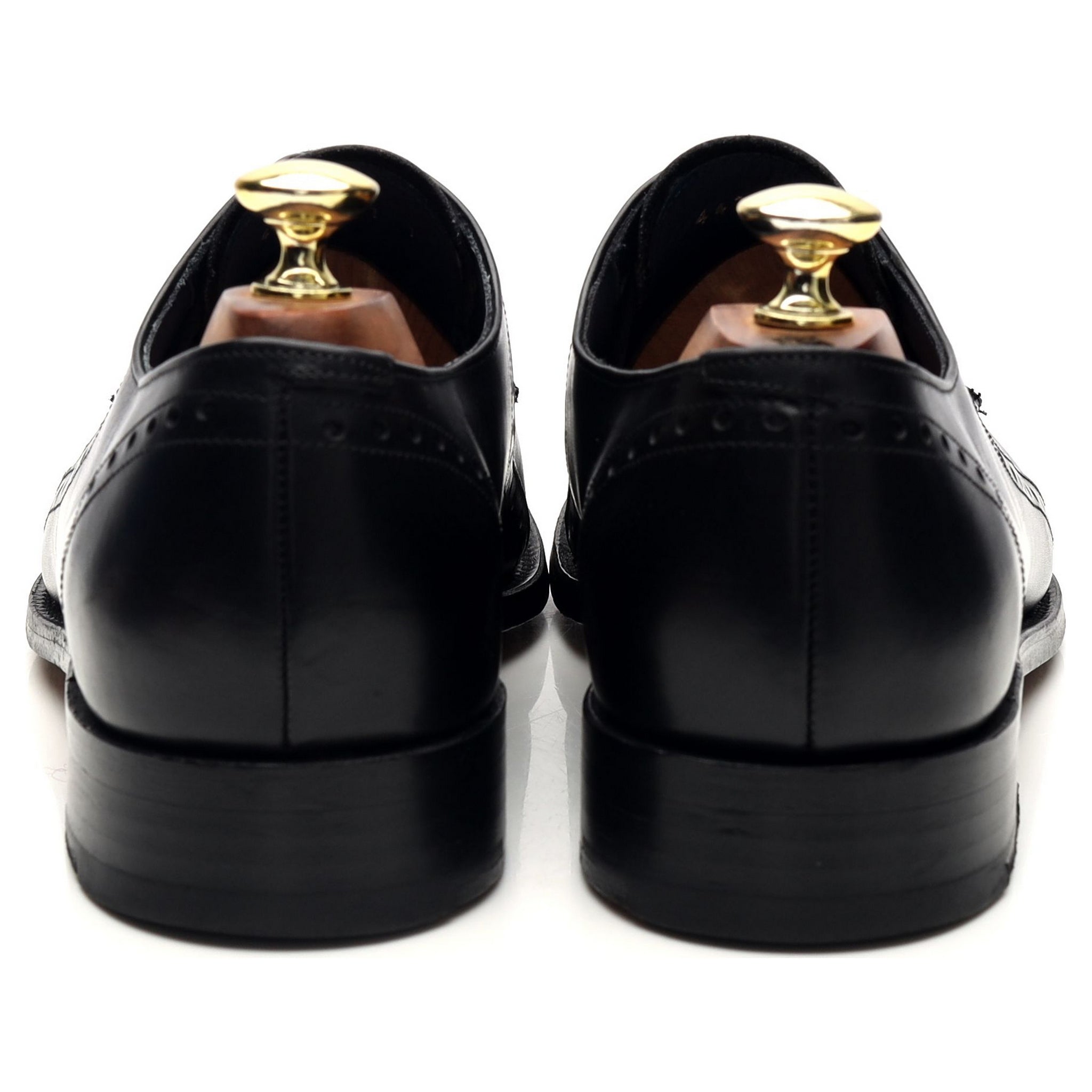 Barker Orlando Derby cuir noir pointure UK 7.5 cousu Goodyear