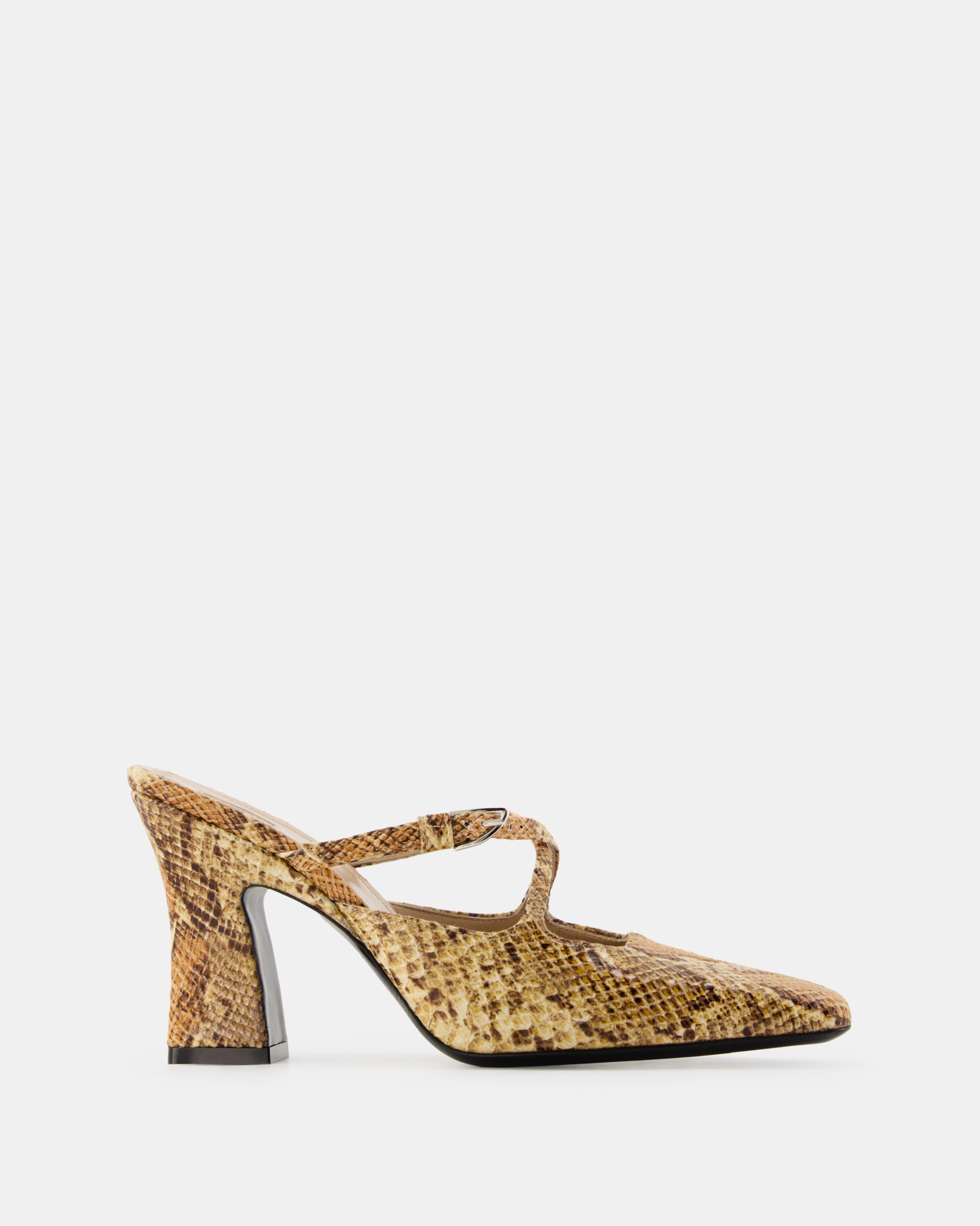 Nodaleto Nodstalgia Grace mules python talon 9 cm