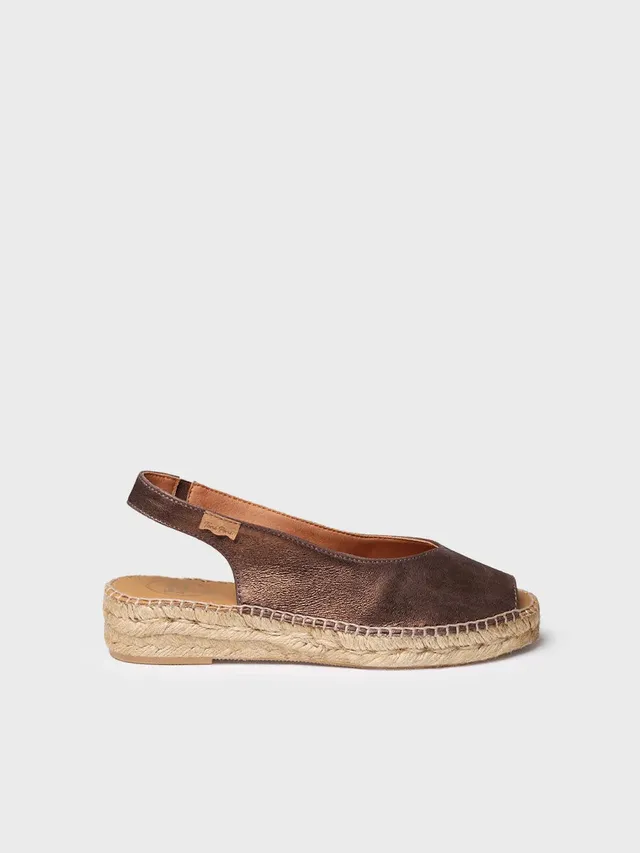 Toni Pons Erica-AS espadrilles cuir bout ouvert