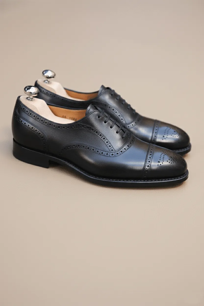 Malfroid Rosewood II richelieu cuir noir Goodyear