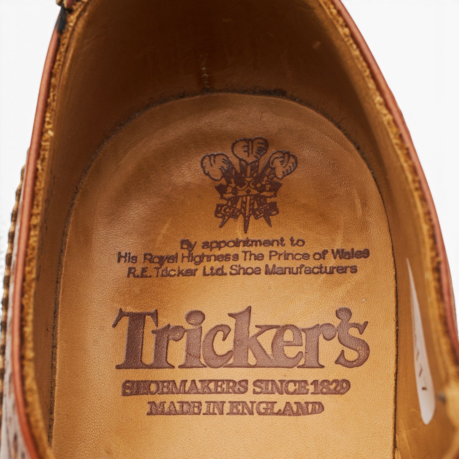 Tricker's Bourton derby cuir marron UK 6 semelle gomme