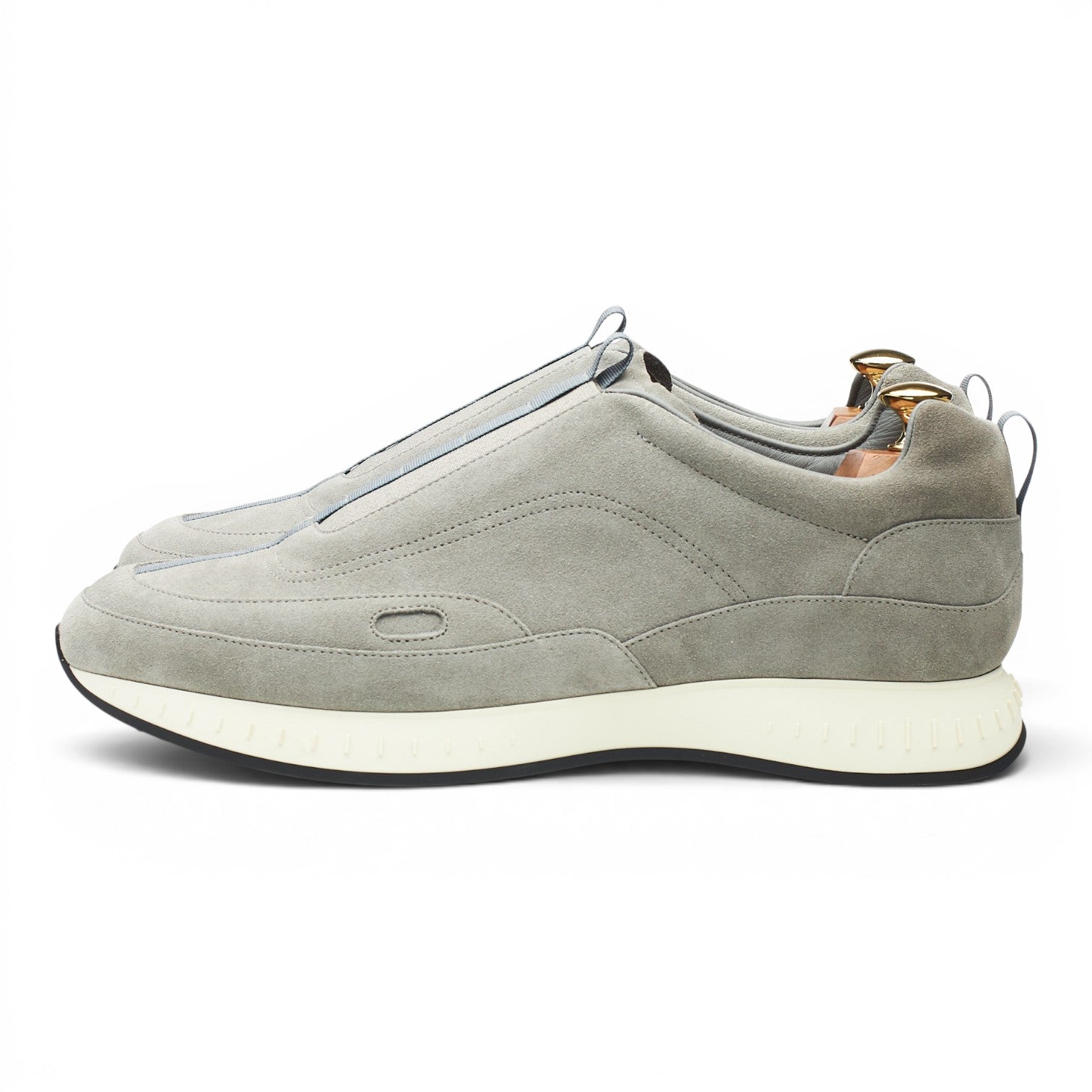 John Lobb Stream sneaker daim gris 9 UK slip-on