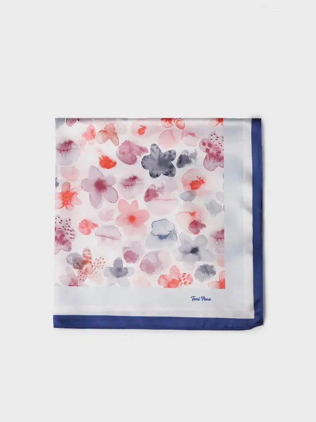 Toni Pons Faustina foulard carre fleurs taille unique