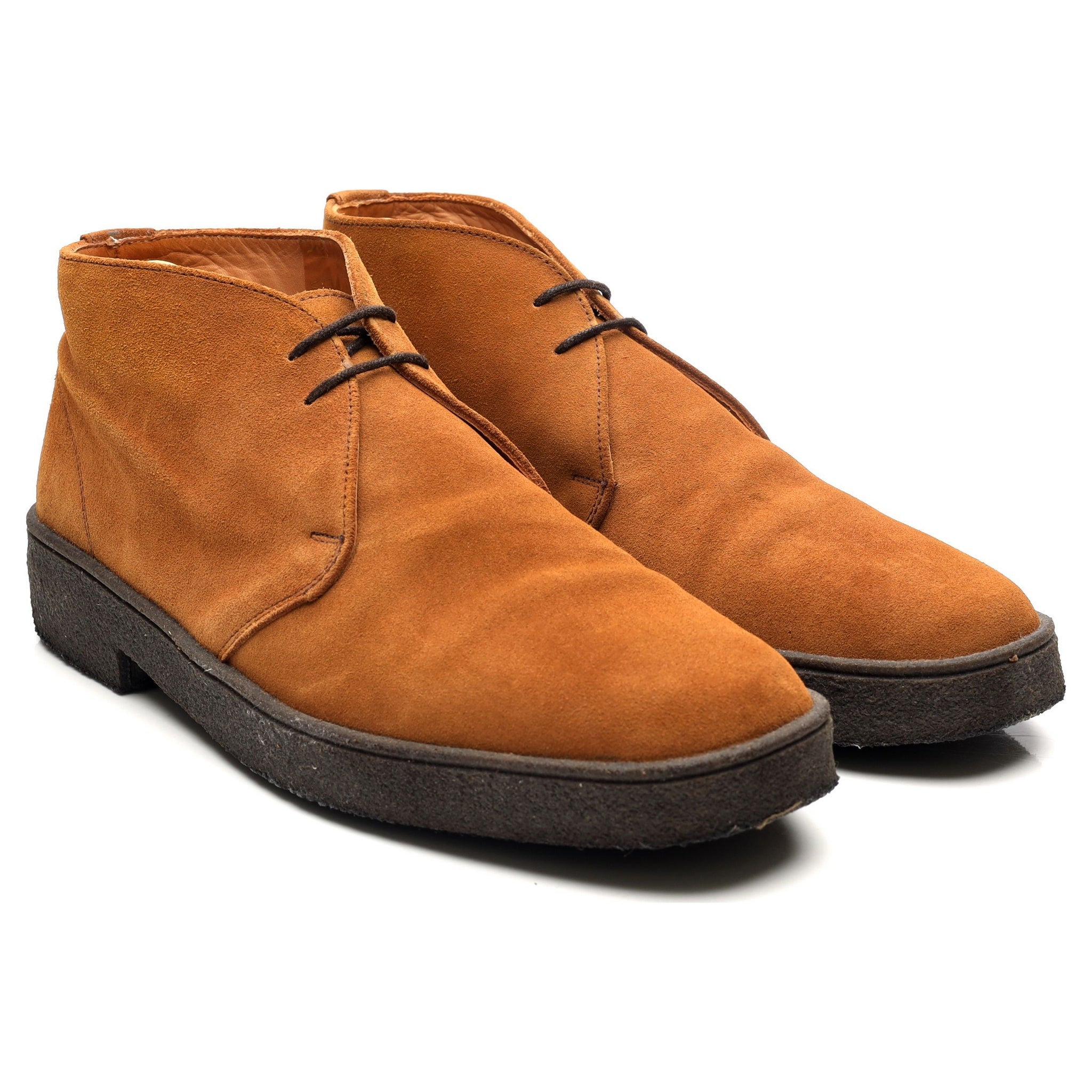 Sanders Luther boots chukka suède camel UK 10