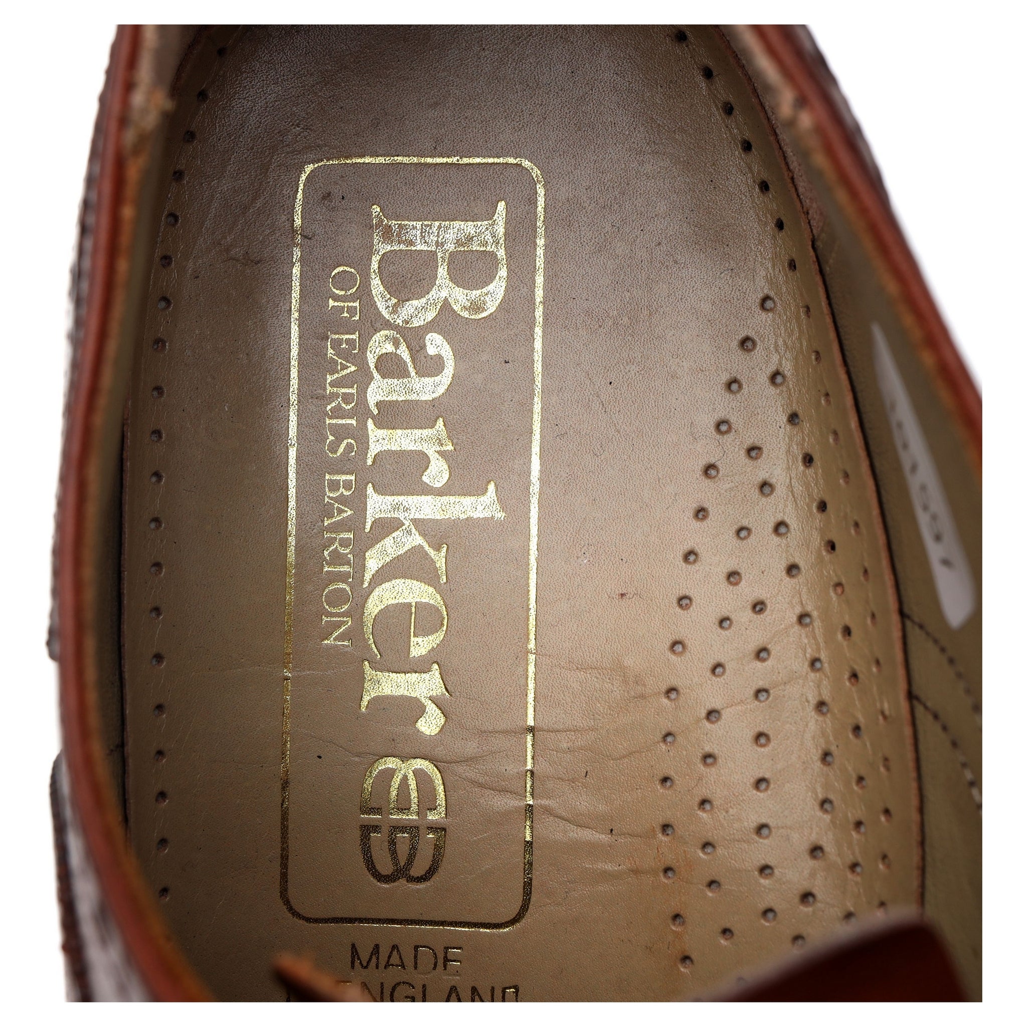 Barker 682326 oxford brogue cuir marron clair UK 8