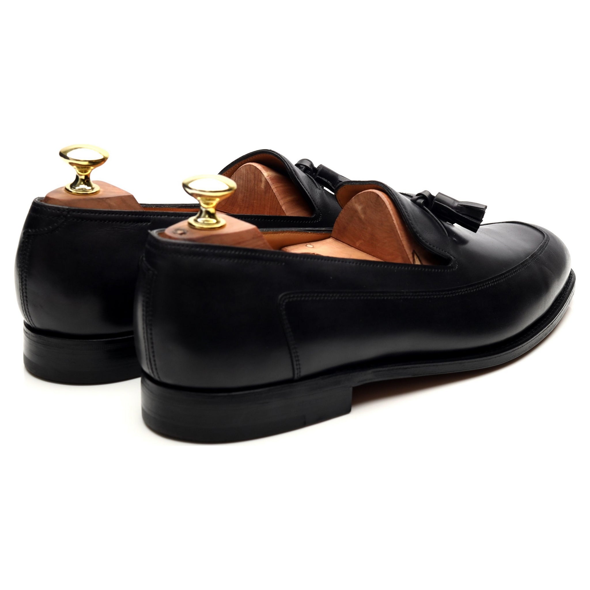 John Lobb Buckingham mocassins cuir noir pointure 7.5