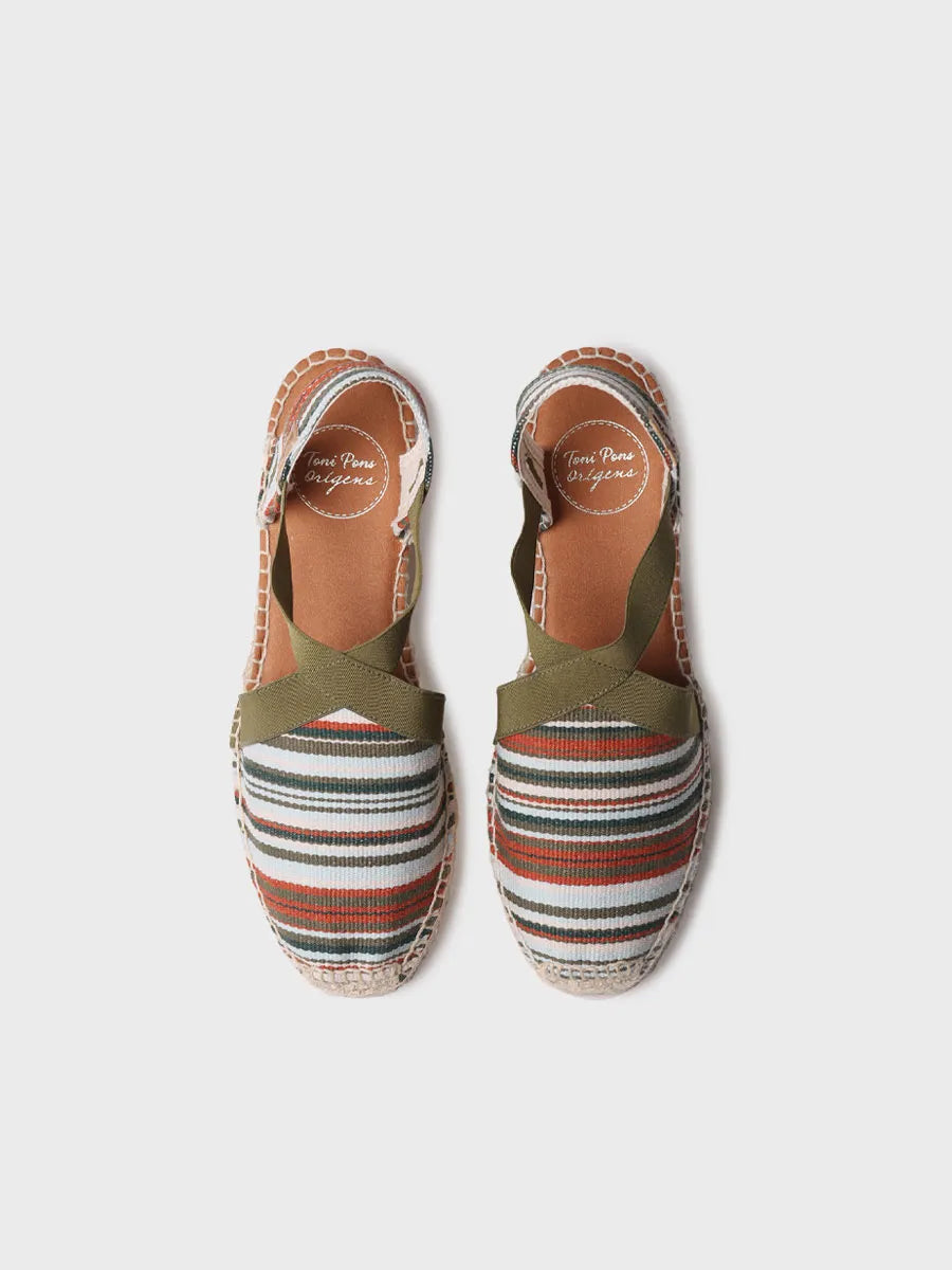 Toni Pons Vinaros espadrilles femme toile kaki