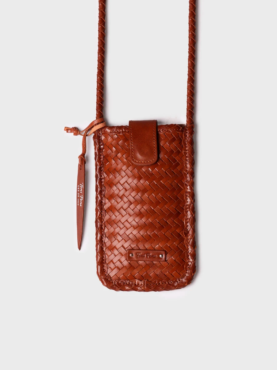 Toni Pons Gelsa sac téléphone cuir tressé