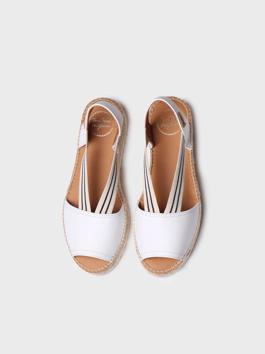 Toni Pons Estel-SW sandales compensées jute blanc