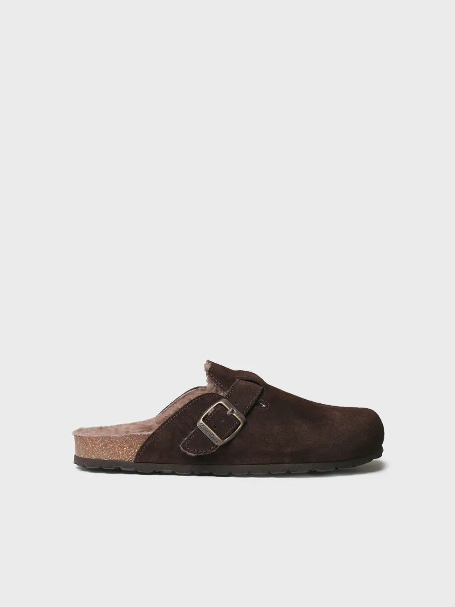 Toni Pons Ginesta sabot femme suede fourrure 2,5 cm