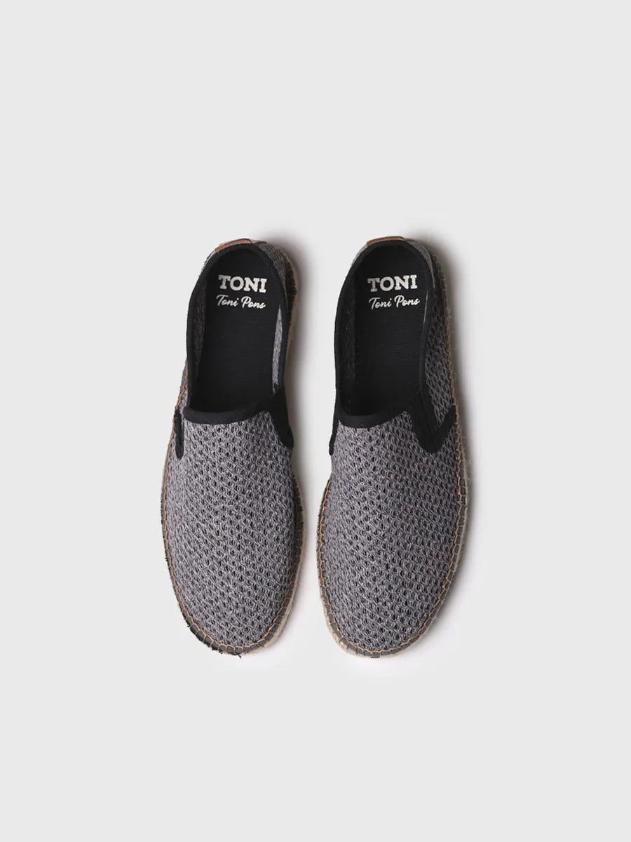 Toni Pons Didac espadrille homme grise perforée