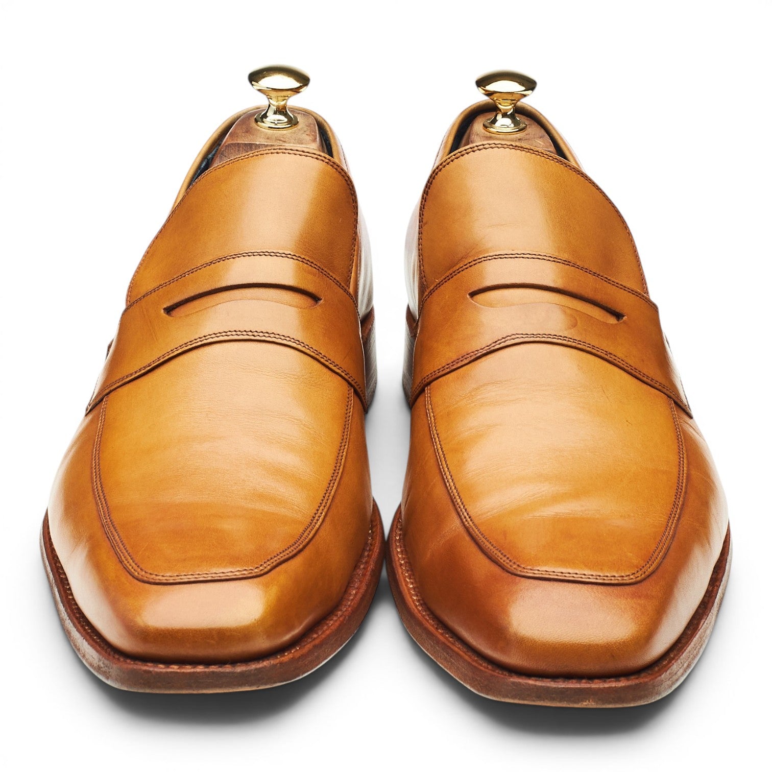 Barker Leonardo mocassins cuir marron clair 11