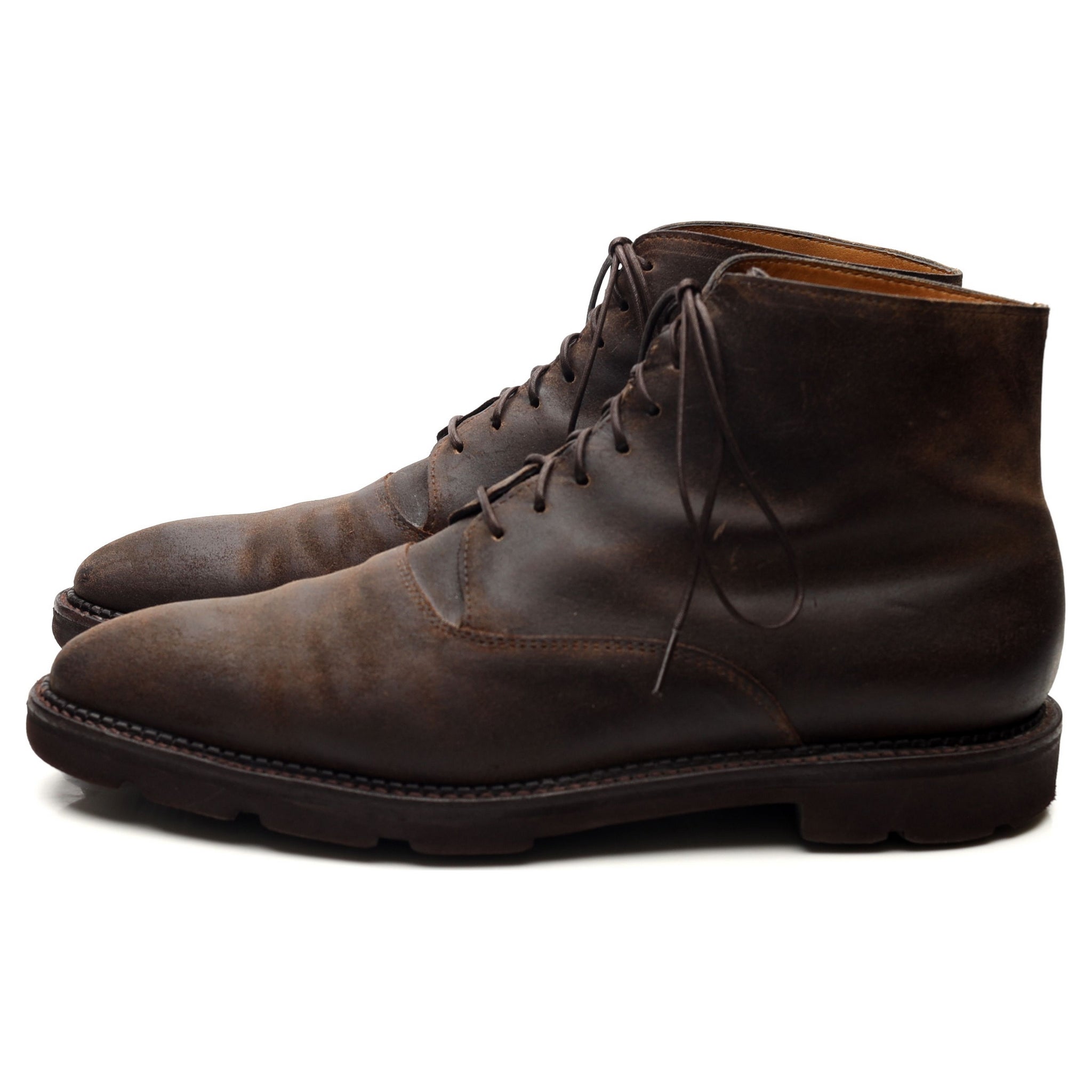 John Lobb Forge boots daim marron pointure UK 7