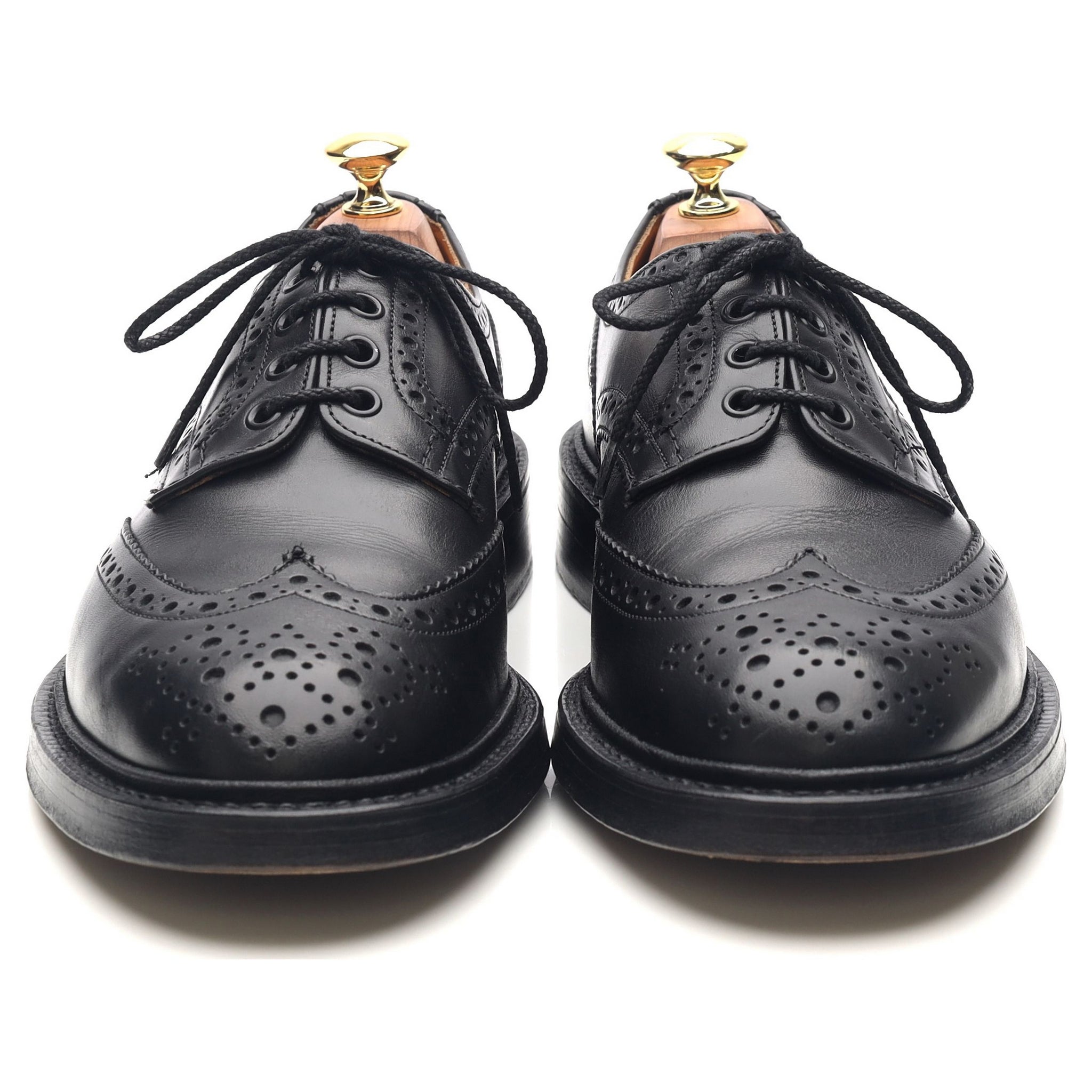 Tricker's Keswick Derby brogue cuir noir 8.5