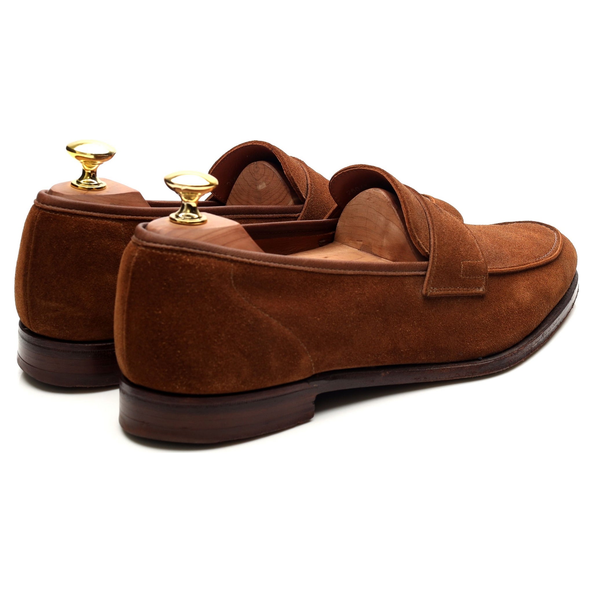 Crockett & Jones Cadogan mocassin suède tabac 8 E