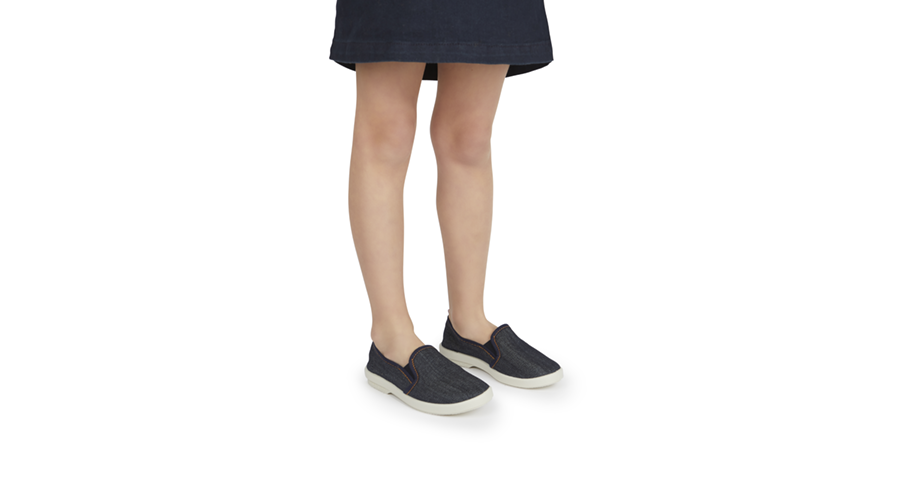 Rivieras Classic Enfant espadrilles jean foncé coton