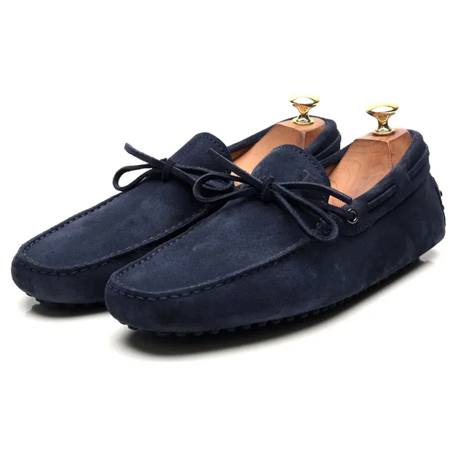 Tod's Gommino mocassins daim bleu UK 9