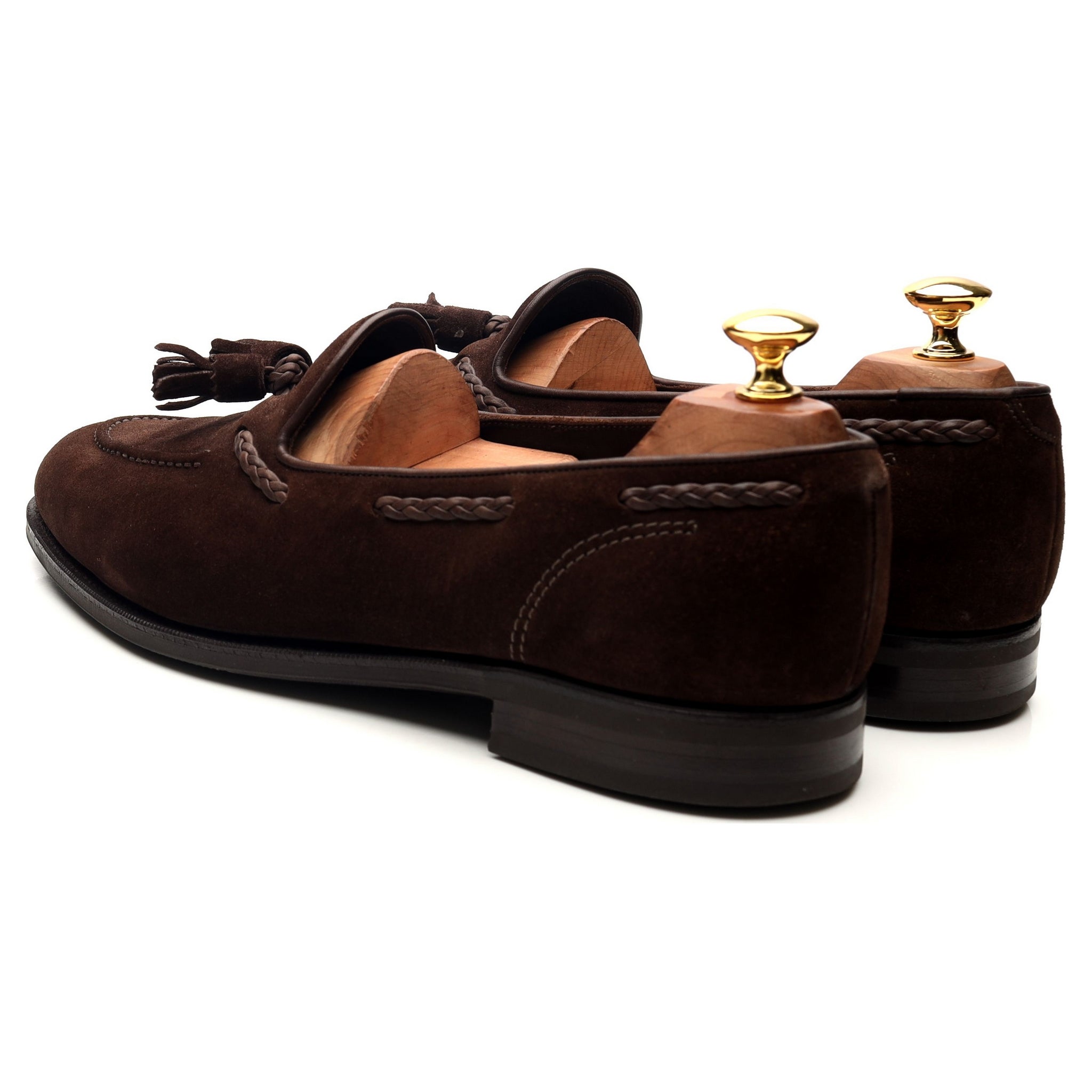 Edward Green Belgravia mocassins homme marron UK 9 daim