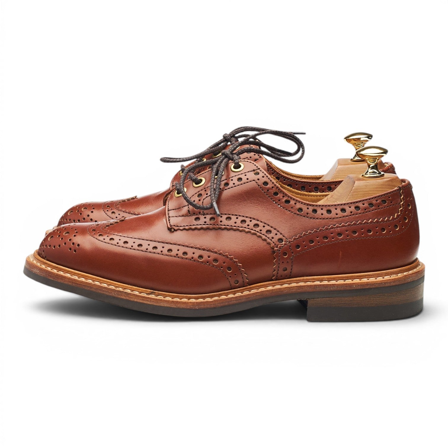 Tricker's Bourton derby cuir marron UK 6 semelle gomme