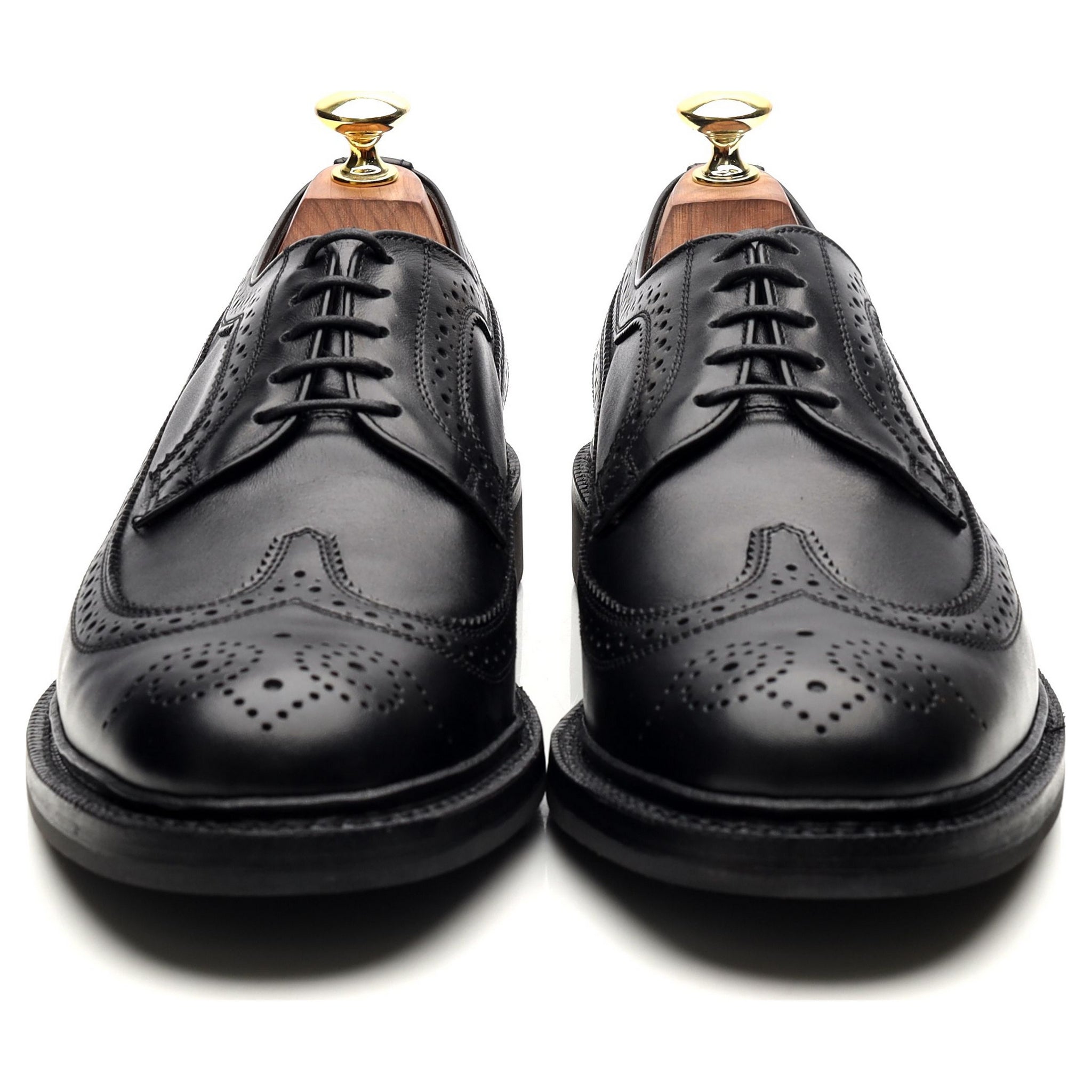 Sanders Kingston derby brogues cuir noir pointure UK 7,5