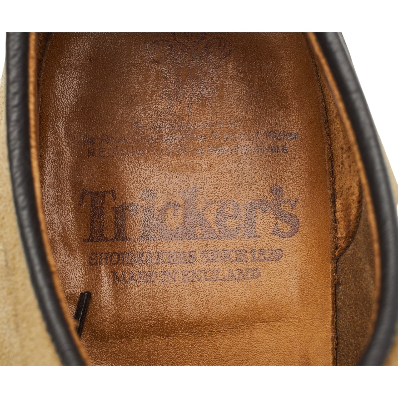 Tricker's Robert derbies suède sable UK 7