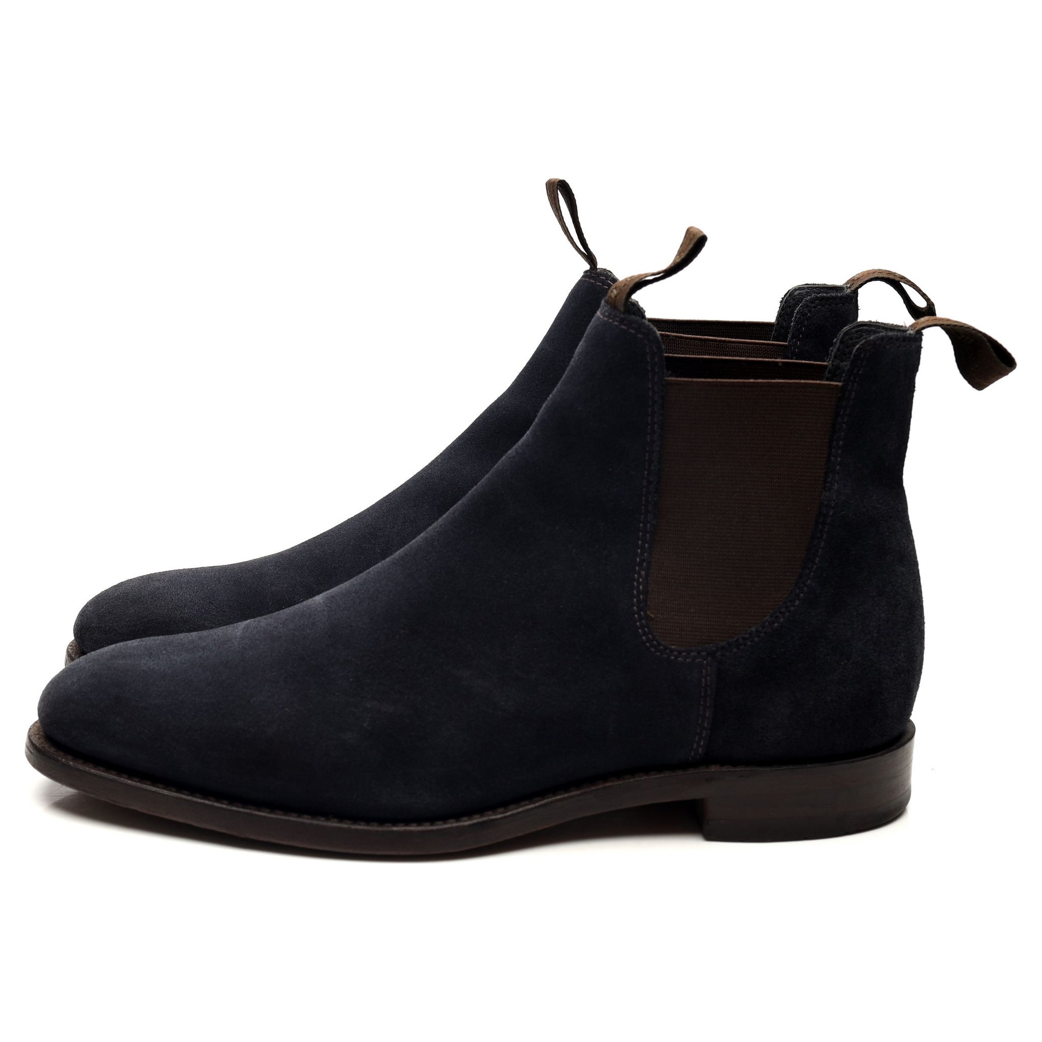 Loake 1880 Apsley bottines chelsea daim bleu marine UK 7.5
