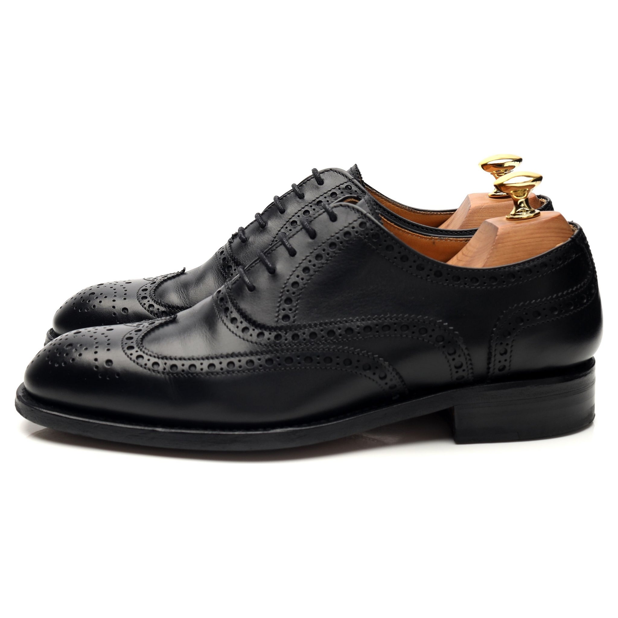 Herring chaussures oxford brogues cuir noir UK 6