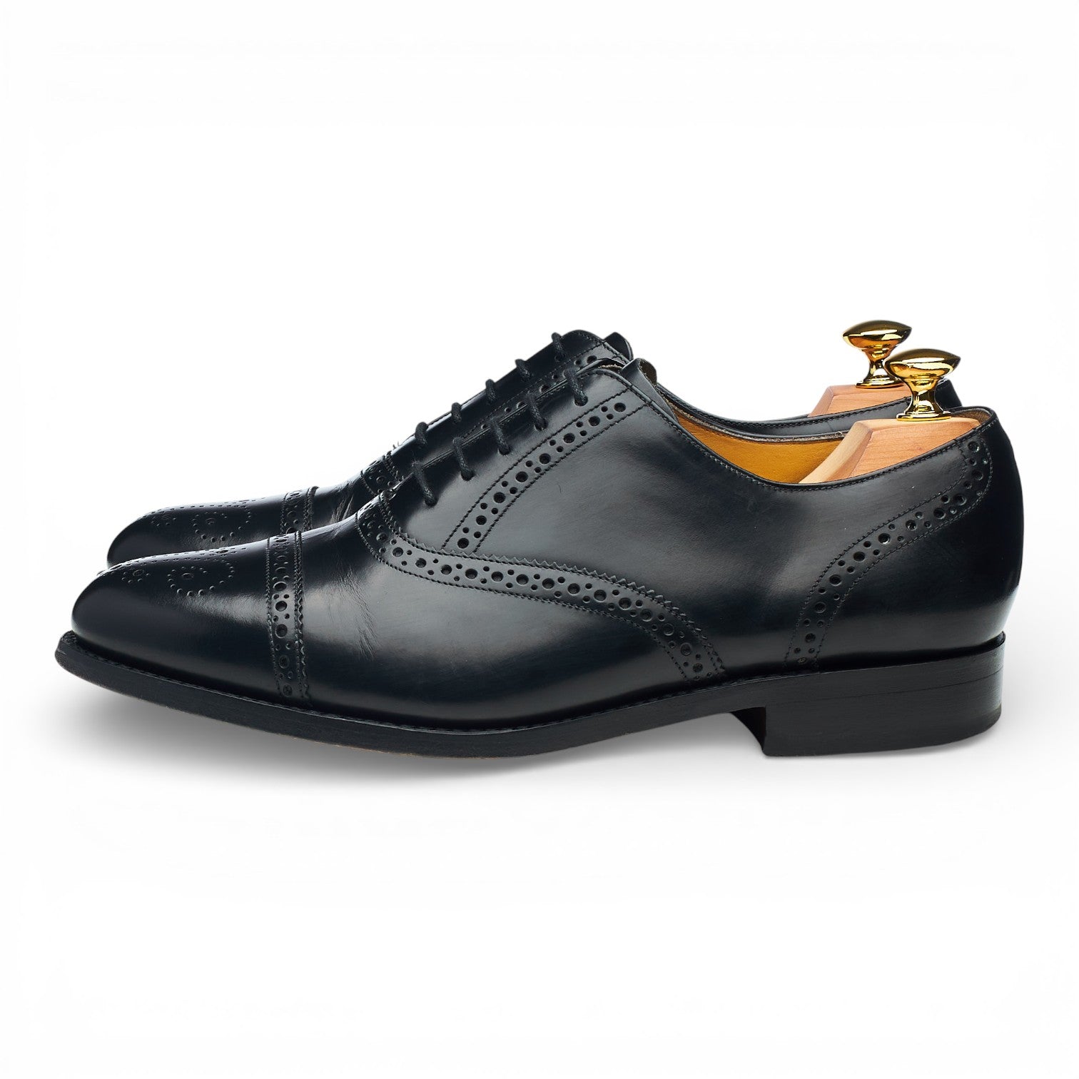 Barker Alfred richelieu cuir noir UK 7.5 large