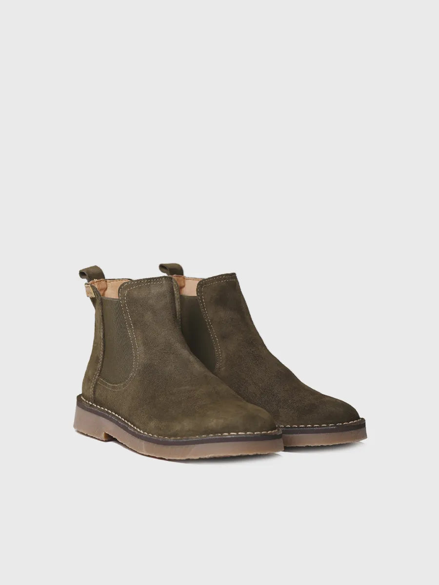 Toni Pons Isa-SY bottines daim femme kaki élastiques