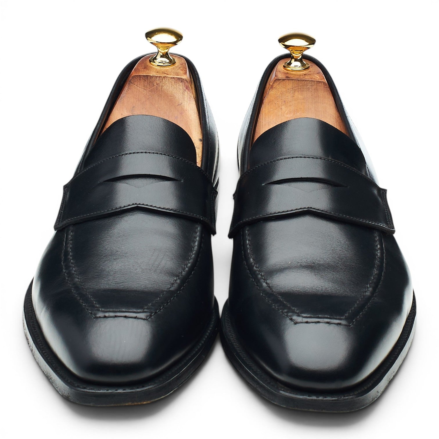 Peal & Co mocassin cuir noir pointure UK 10.5