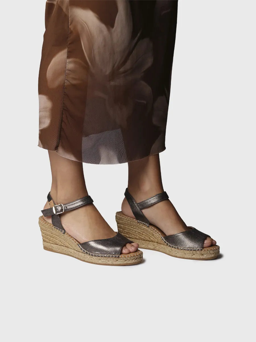 Toni Pons Sia-P espadrilles cuir compensées femme