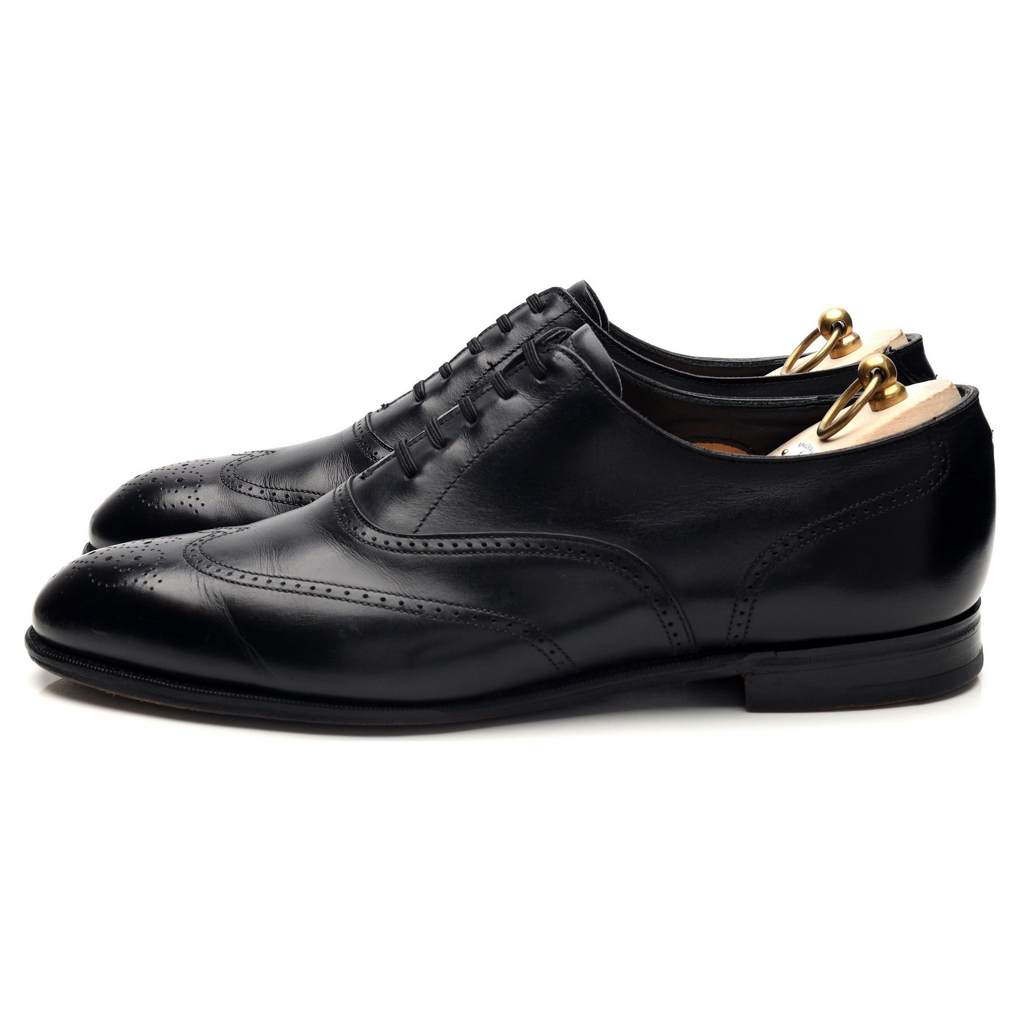 New & Lingwood oxford brogue cuir noir pointure UK 10