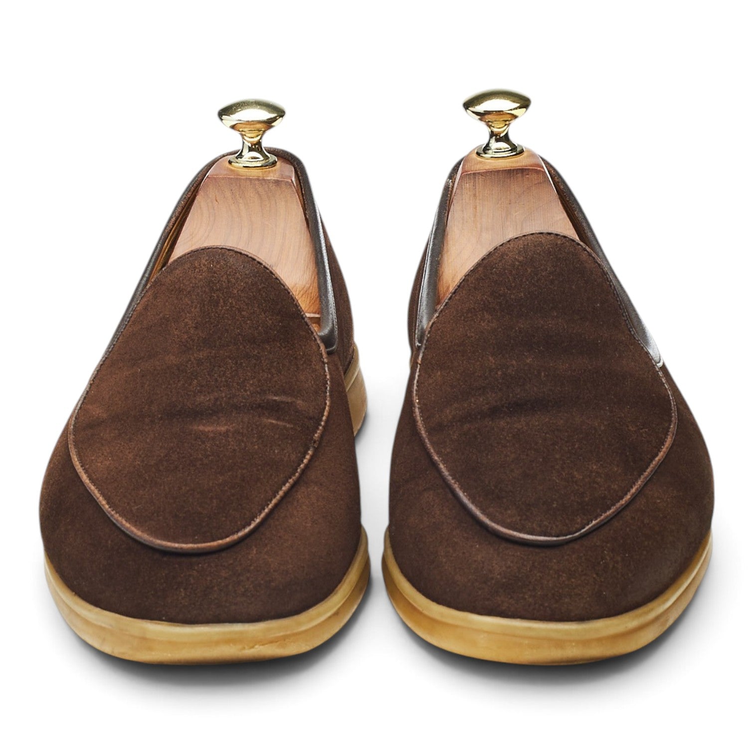 Baudoin & Lange Sagan Stride mocassin daim marron 7,5