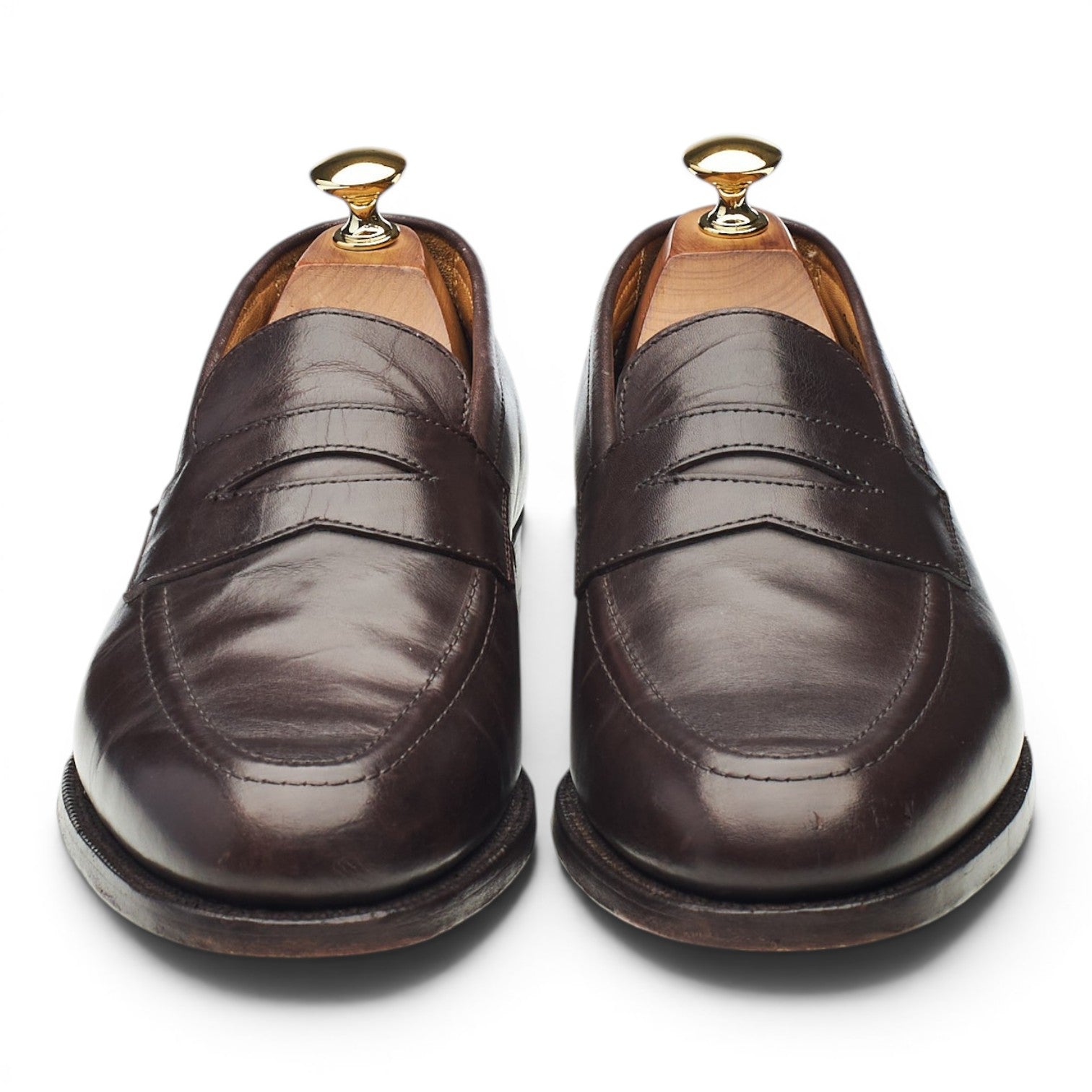 Tricker's Havard mocassin cuir marron UK 6,5 semelle cuir