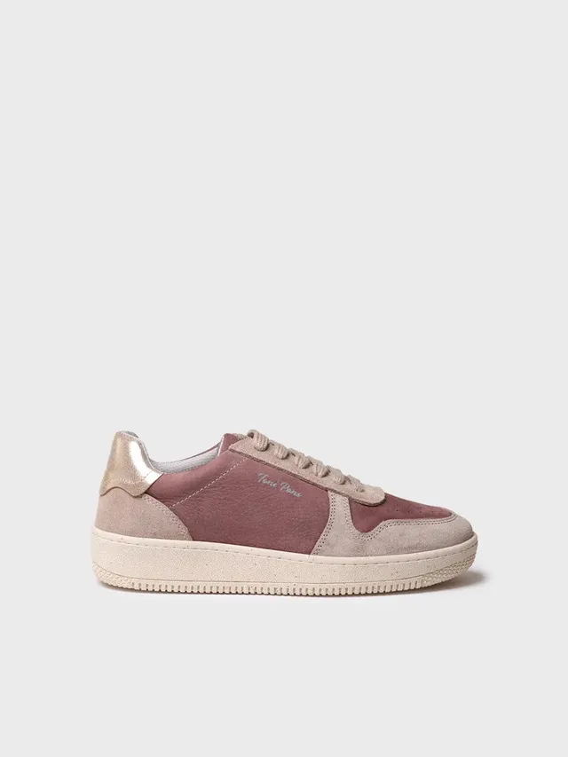 Toni Pons Atenea basket cuir rose