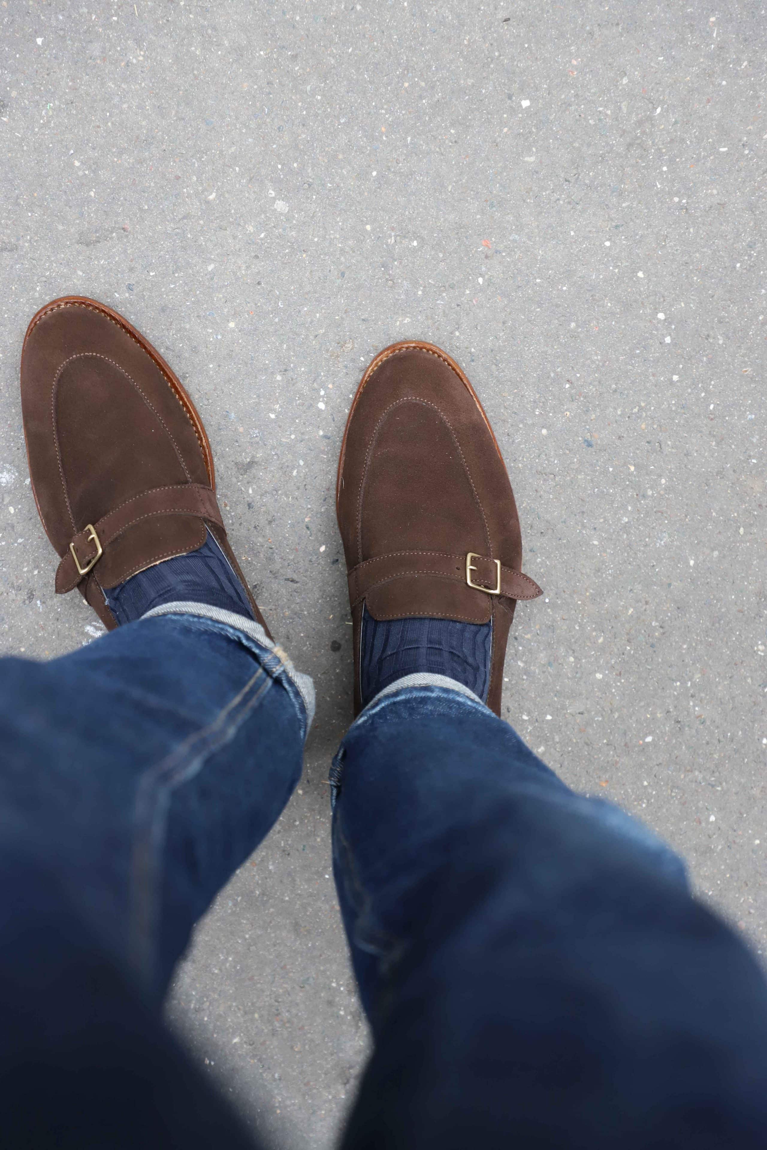 Malfroid Villalys Superleggera mocassin cuir velours