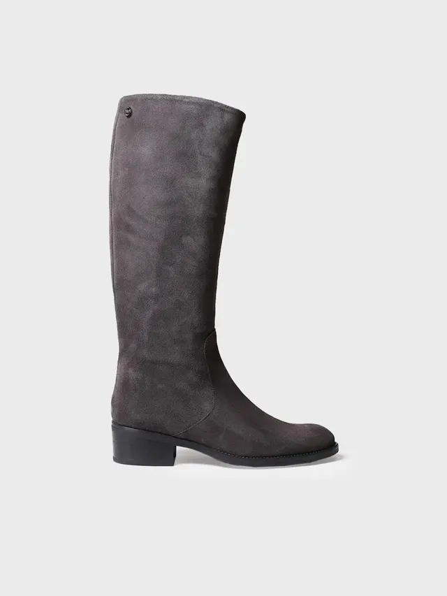 Toni Pons TIROL-SY bottes hautes femme daim gris