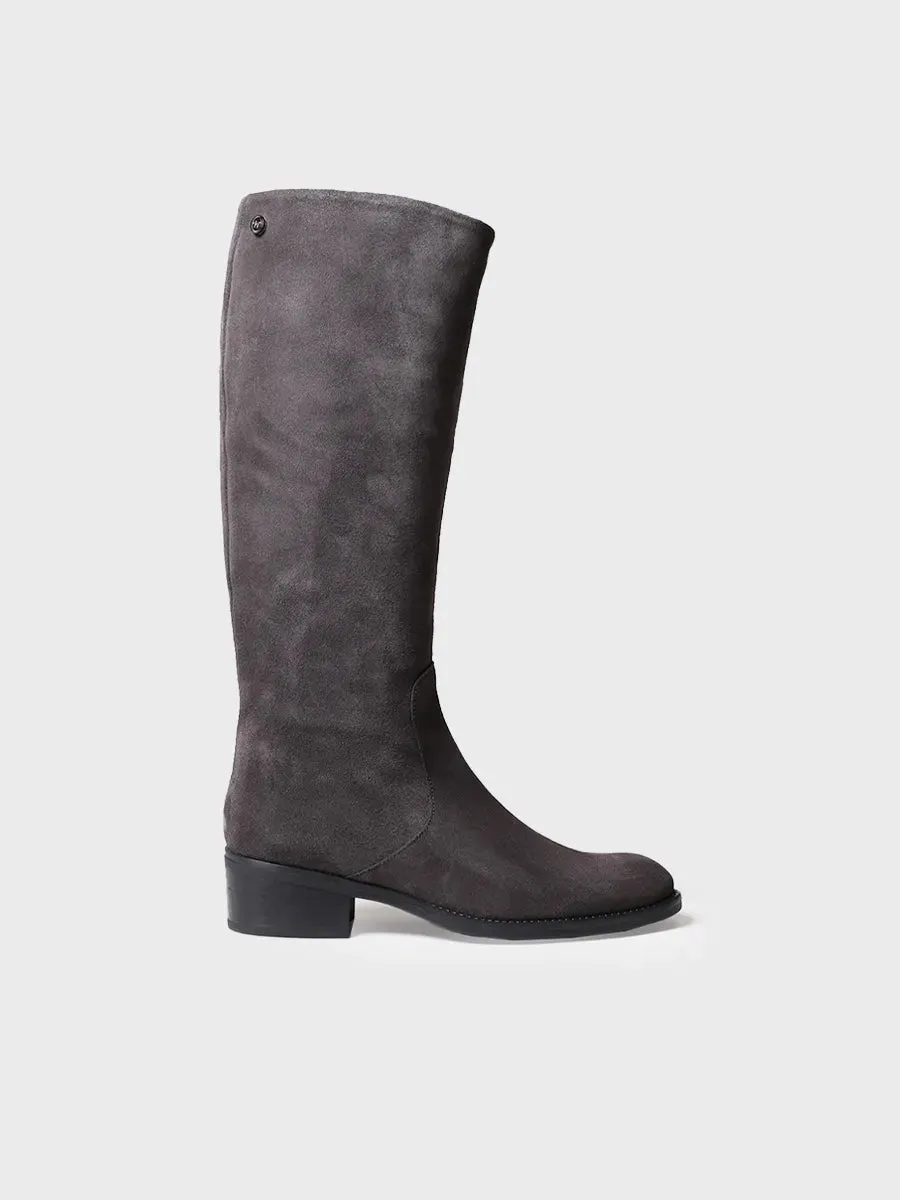 Toni Pons TIROL-SY bottes hautes femme daim gris