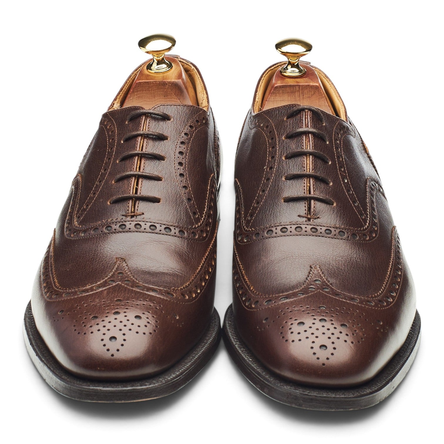Church's Nene oxford brogues cuir marron 9.5 bout fleuri