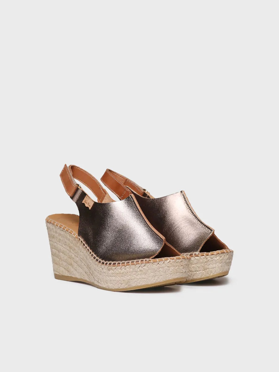 Toni Pons Lugano-P espadrille compensée cuir 8 cm