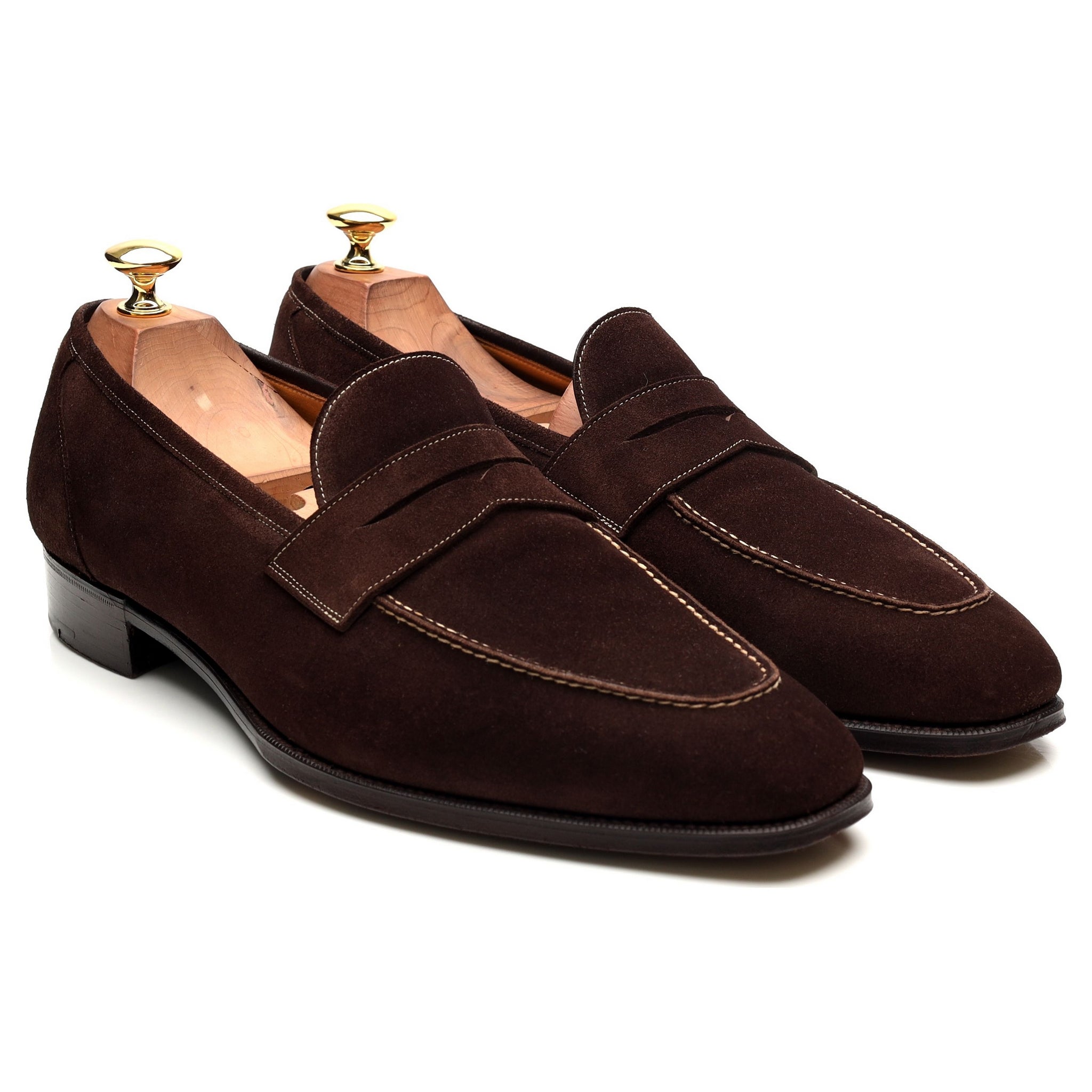Gaziano & Girling Holkham mocassins daim marron UK 9,5
